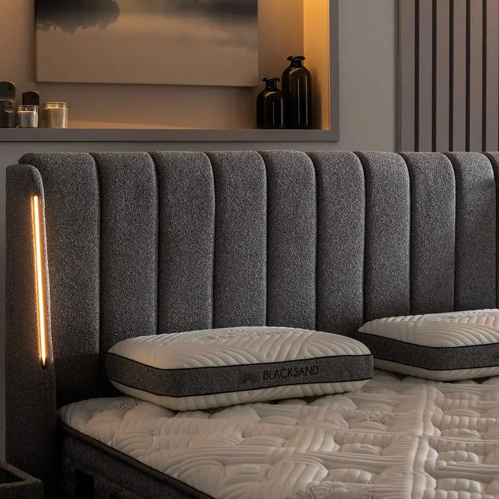 Lit coffre BLACKSAND Mobilicious — ambiance chambre