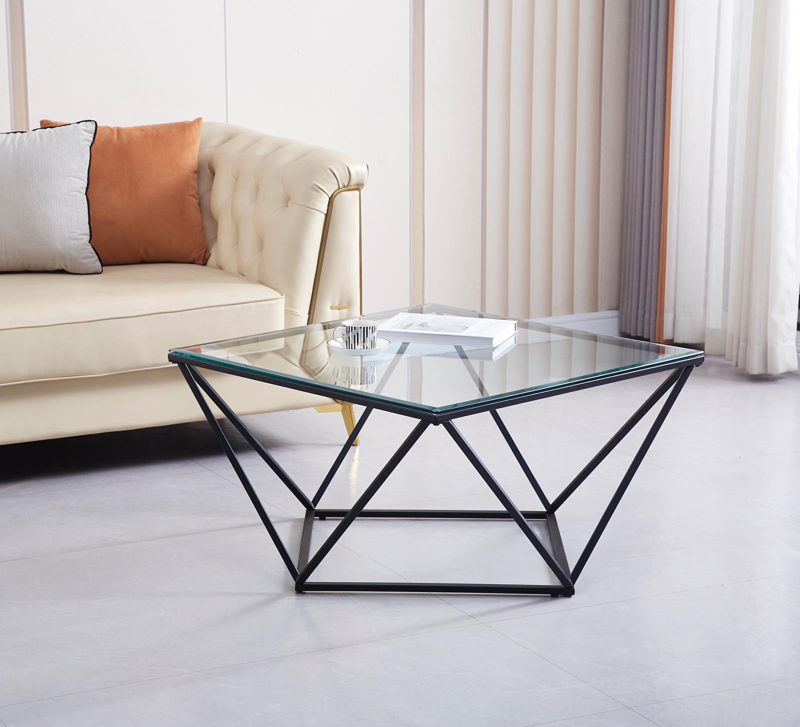 #Couleur du plateau de table_Verre transparent
