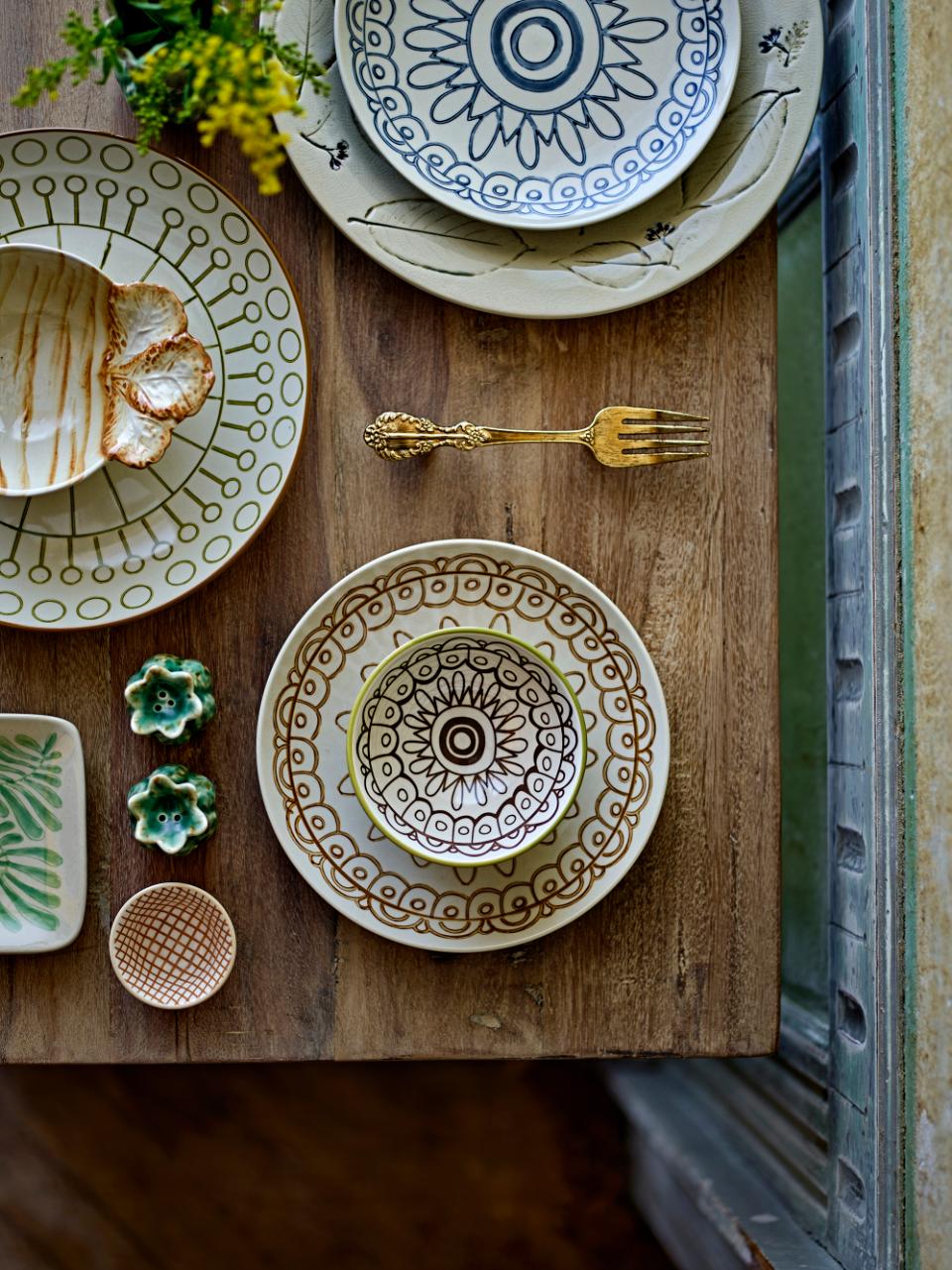 Assiette bleu Maple