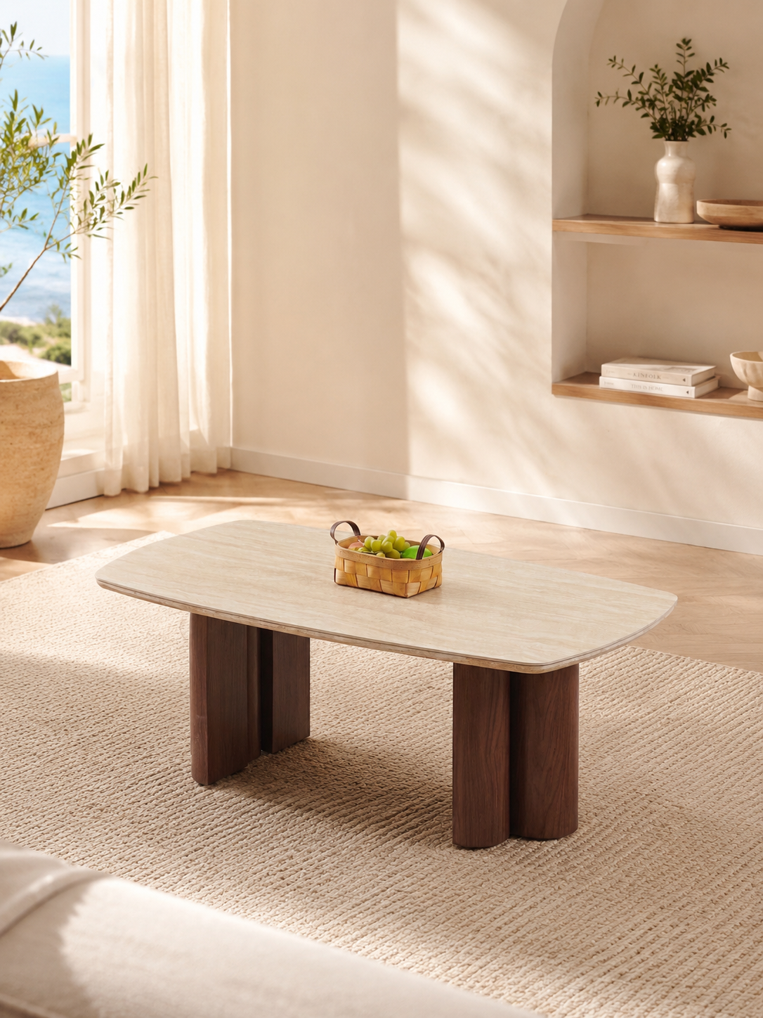 Pack Trinity - Table à manger + 4 chaises + table basse