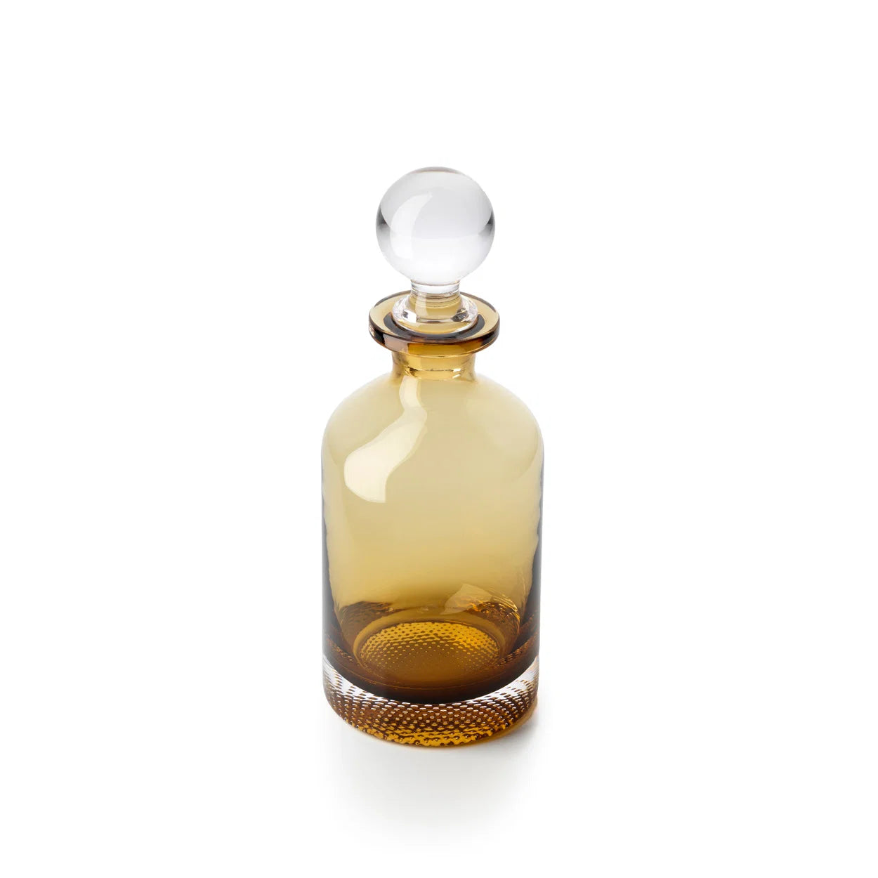 Ondulations du verre recyclé ambré — détail