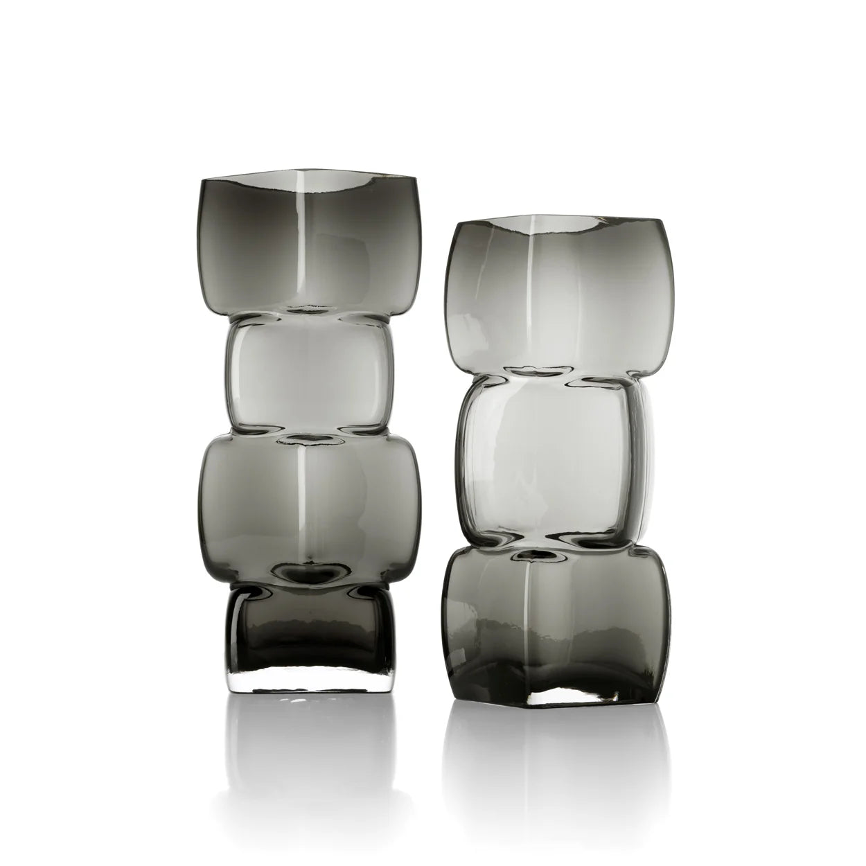 Vase CUBES, tailles M et L côte à côte
