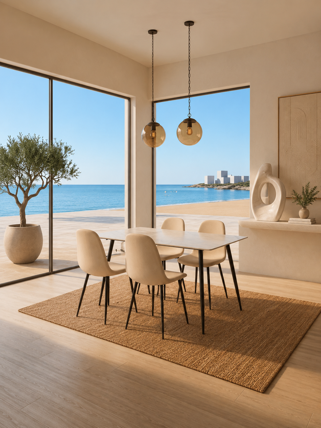 Pack MINKA : Table à manger + 4 chaises
