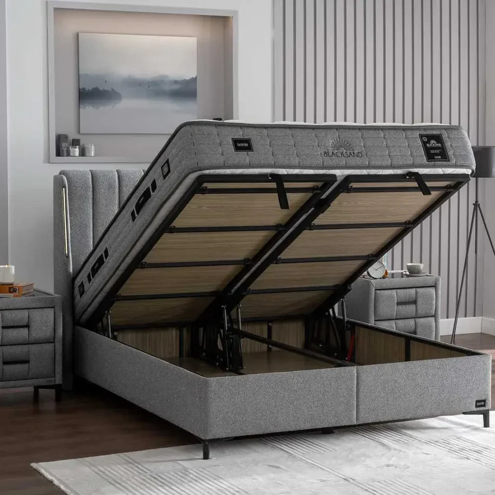 Lit coffre BLACKSAND Mobilicious — détail