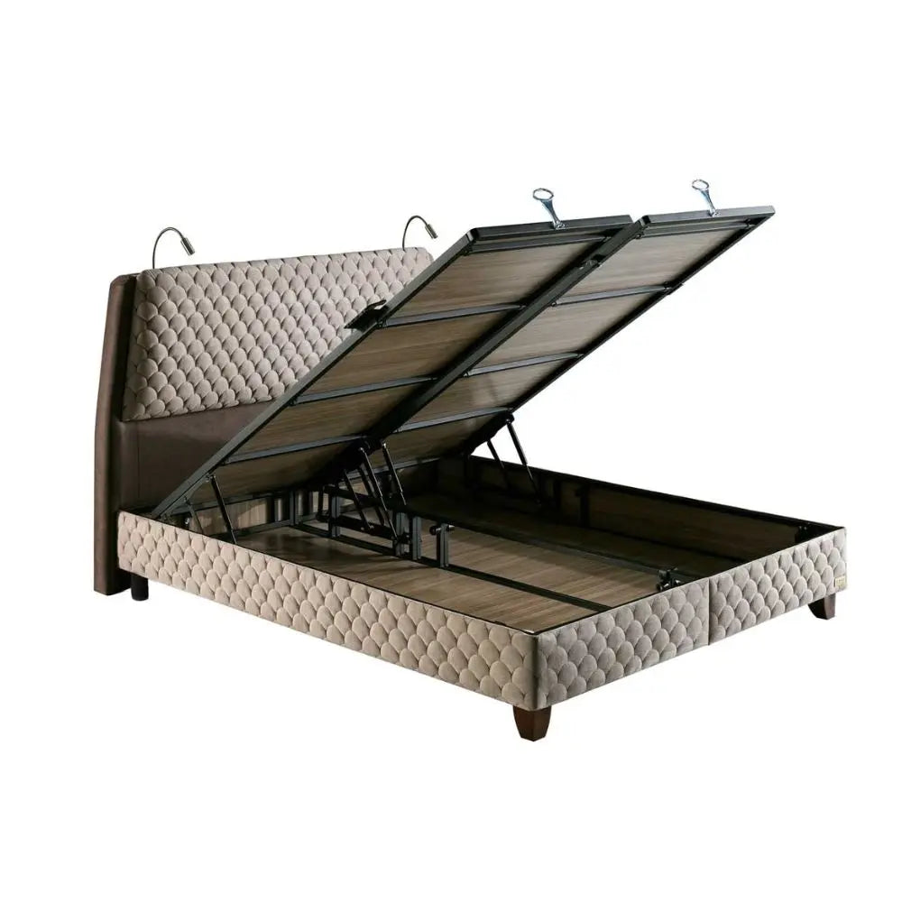 Lit coffre BORJEN Mobilicious — vue du lit