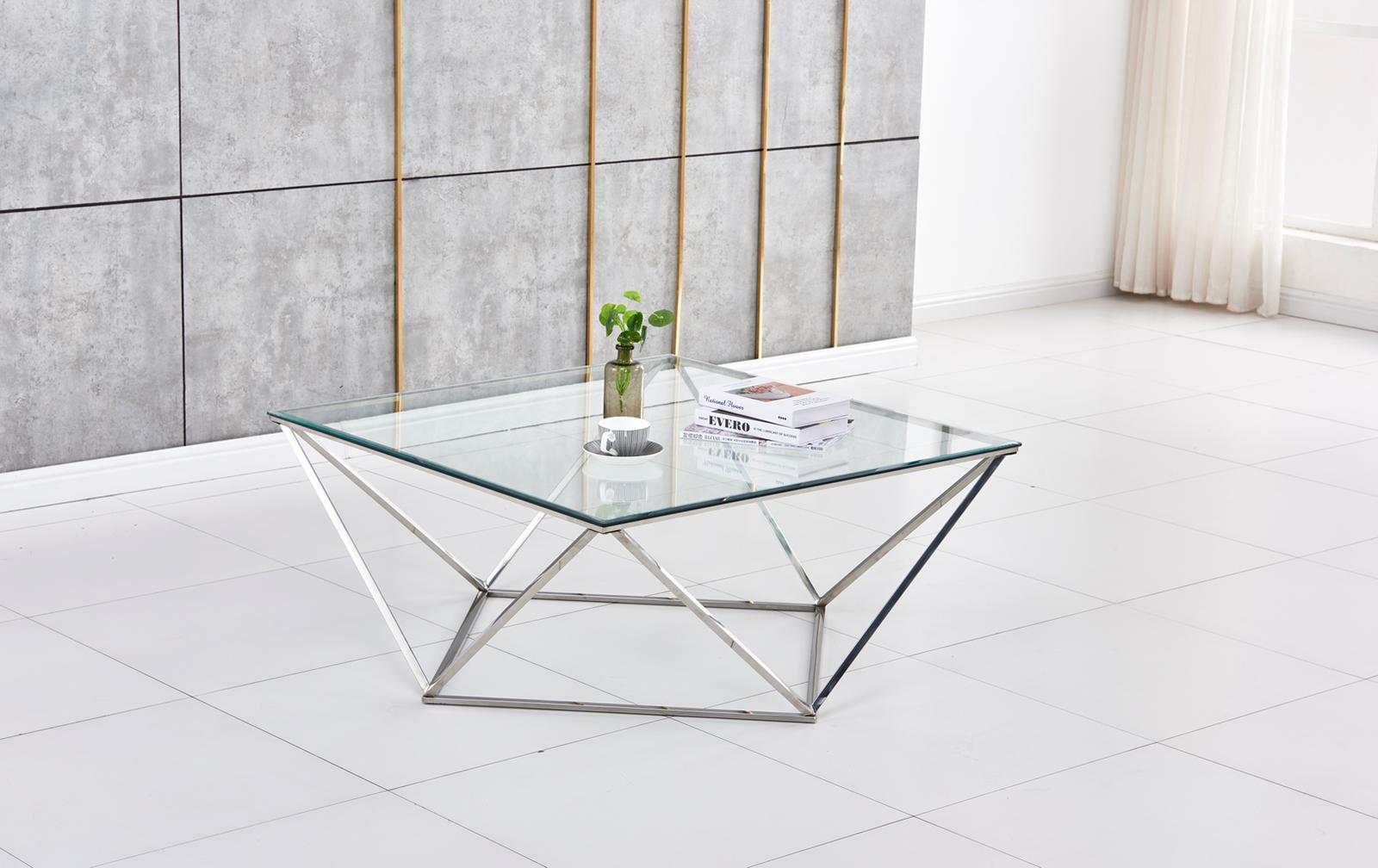 #Couleur du plateau de table_Verre transparent