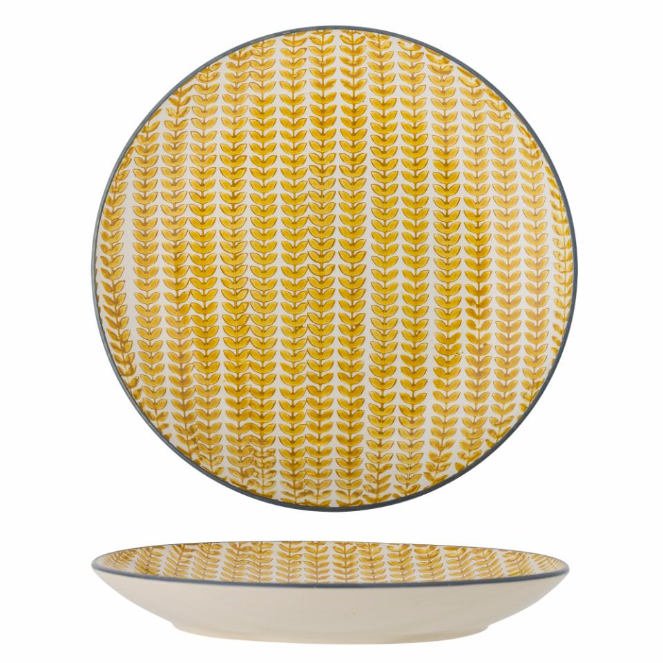 Assiette jaune Maple