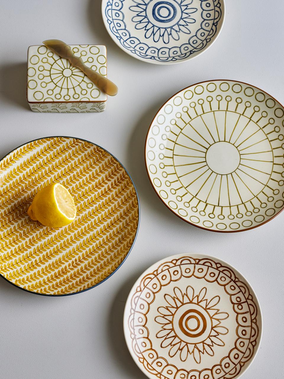 Assiette bleu Maple