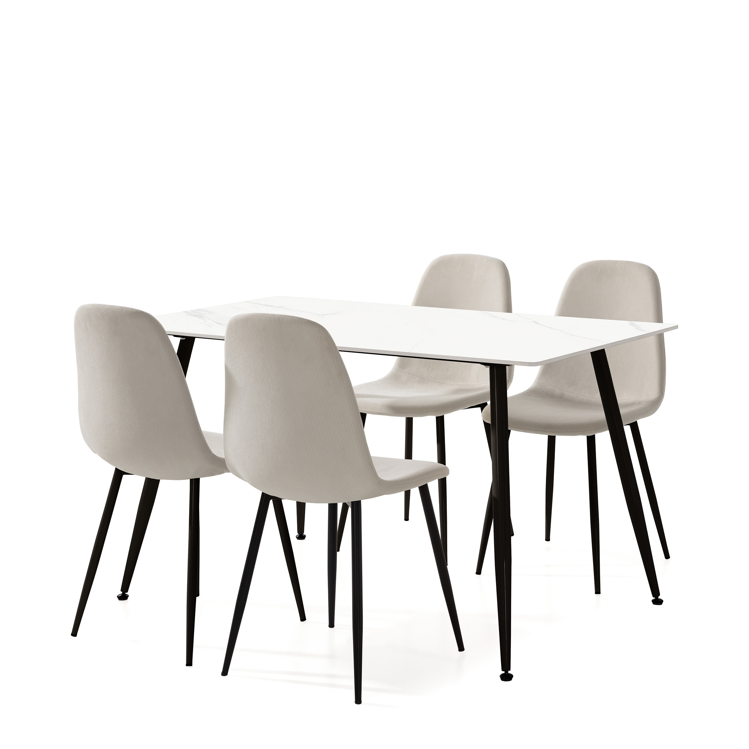 Pack MINKA : Table à manger + 4 chaises