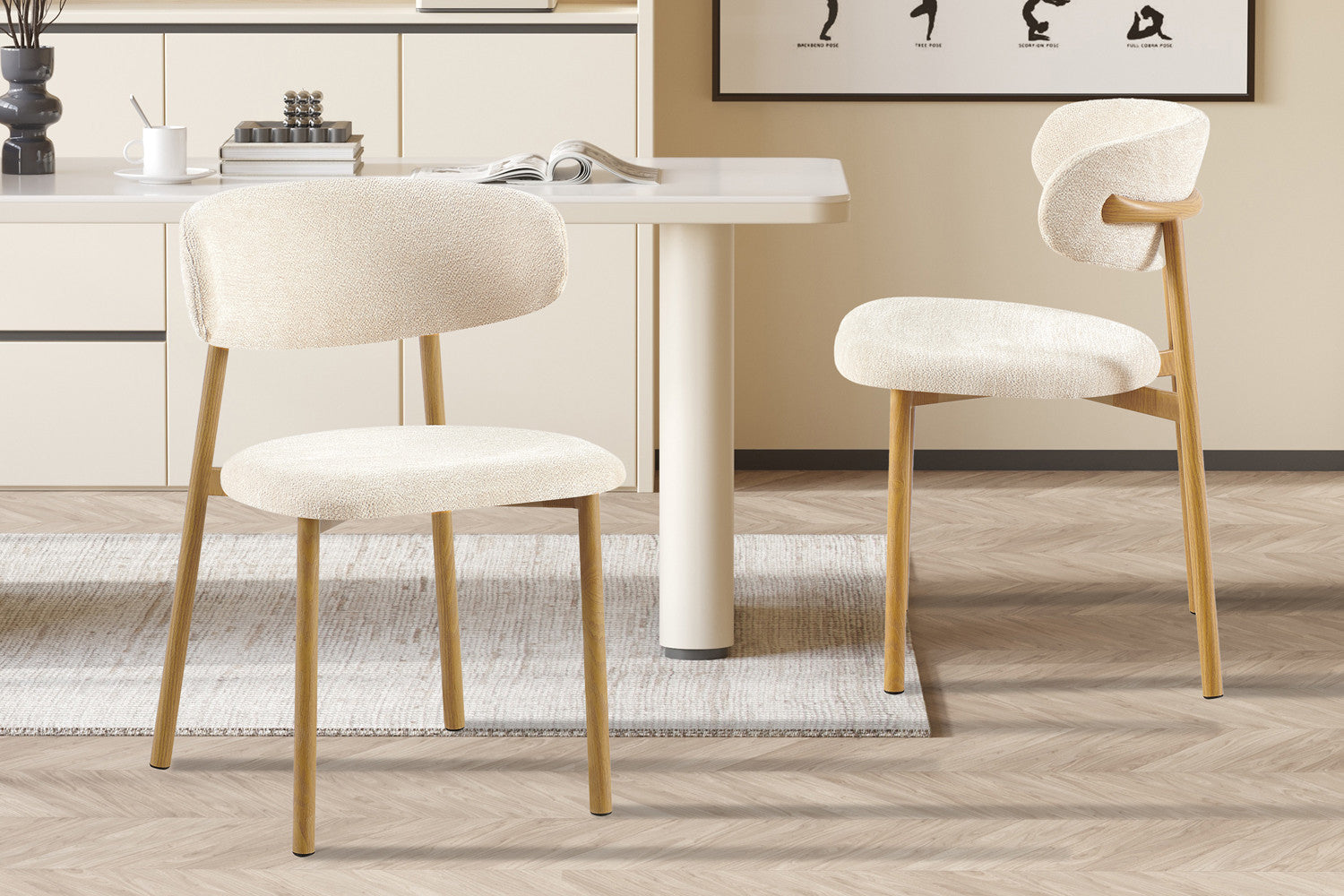 #Couleur_Beige pieds naturel